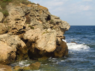 rocks in the sea