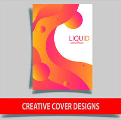 Cover design template for annual report. Abstract modern vector illustration. Cover presentation on a4. Abstract presentation templates. Flyer text font. Ad flyer text. White a4 brochure cover design