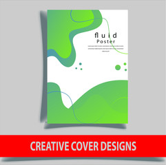 Cover design template for annual report. Abstract modern vector illustration. Cover presentation on a4. Abstract presentation templates. Flyer text font. Ad flyer text. White a4 brochure cover design