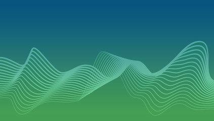 aurora borealis vector background. wavy abstract wallpaper with northern lights and space for copy a