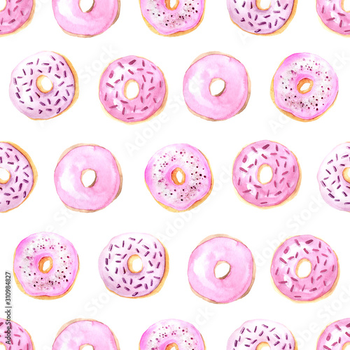 Mata magnetyczna Wzór z akwarela pączki