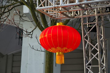 Chinese new year lanterns .