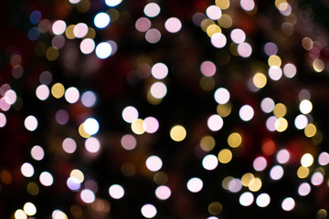 City night light blur bokeh , defocused background