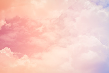 Wall Mural - cloud background with a pastel colour