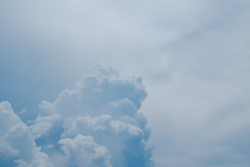Wall Mural - beautiful white clouds and blue sky high definition skyscraper with grunge texture for background ab