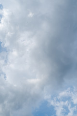 Wall Mural - beautiful white clouds and blue sky high definition skyscraper with grunge texture for background ab