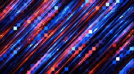 Wall Mural - led light. future tech. shine dynamic scene. neon flare. colorful rays. .magic moving fast lines. sp