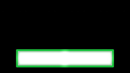 Wall Mural - Clean Green Lower Third Alpha Channel Blank Overlay Place For Titles And Names On Transparent Background