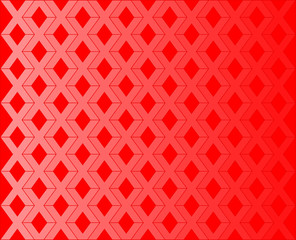 Red X letter pattern background vector. Repeat X alphabet on red background.