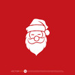 © Parja Studio - Pictograph of santa claus for template logo, icon, and identity vector designs.