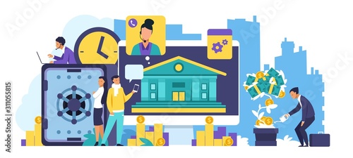 Photographie Online banking concept