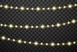 © Pure Imagination - Valentine's lights isolated on transparent background, vector illustration