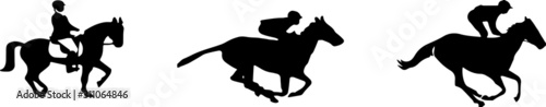 Fotografía horsemen icon isolated on white background