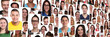© Markus Mainka - People background group of multiracial young smiling happy faces large panorama portrait diversity