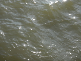 Close-up of the shiny sea