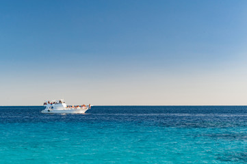 Yacht in the sea