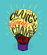 © Molgaart - Hand lettered inspirational typography poster -  Change your thoughts and you change your world.