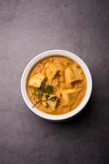 Wall Mural - Paneer Korma, Kurma or Quorma is a popular Indian main course recipe made using cottage cheese with curry made of curd, coconut and cashew nuts