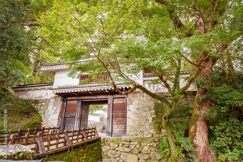 Fotomural Obi, Japan - October 1 2019: The historic main gate of Obi Castle called the Otemon