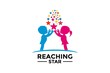 © Febrian - Reaching Star fun logo, Online Learning logo designs vector, Kids Dream logo, Reach Dreams logo vector template