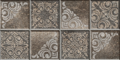 Digital tiles design ceramic wall tiles decoration