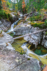 Wall Mural - Waterfalls of Studeny stream