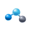 © incomible - Illustration of abstract molecule or atom.