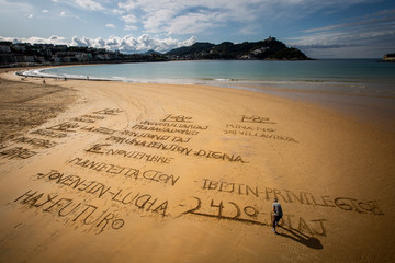 La Concha beach Donostia San Sebastian Spain