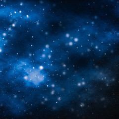 Wall Mural - stars, planet and galaxy in cosmos universe, space and time travel science background