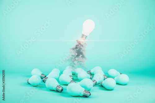 Flying with launching lamp