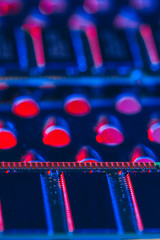computer random access memory (RAM)  close up