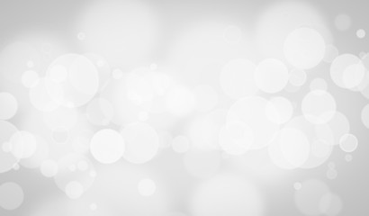 Wall Mural - white blur abstract background. bokeh christmas light backbground