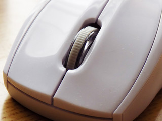 closeup of a computer mouse