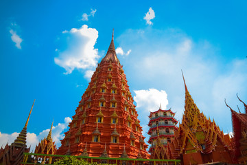 Thai temples in Kanchanaburi, Thailand