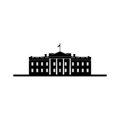 the White House silhouette vector art