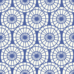 Wall Mural - Japanese, Chinese traditional asian blue seamless pattern