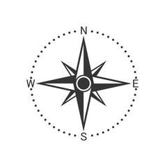 Wall Mural - vector compass icon.