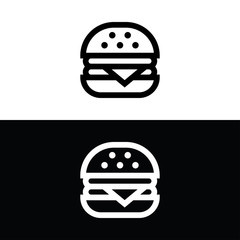 Wall Mural - Hamburger icon illustration isolated vector sign symbol