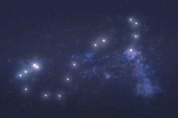 Wall Mural - scorpio constellation stars in outer space. zodiac sign scorpio constellation stars. elements of thi
