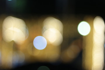 Wall Mural - Bokeh of ratchadamnoen in Xmas light 