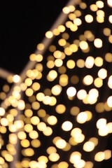 Wall Mural - Bokeh of ratchadamnoen in Xmas light 
