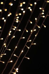 Wall Mural - Bokeh of ratchadamnoen in Xmas light 