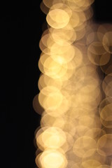 Wall Mural - Bokeh of ratchadamnoen in Xmas light 