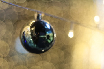 Wall Mural - Xmas Ball Before the new year light