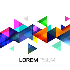 Wall Mural - vector abstract colorful gradient and modern overlapping geometric template on white background and 