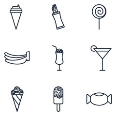 Fototapete - desert Set icon template color editable. desert pack symbol vector sign isolated on white background illustration for graphic and web design.