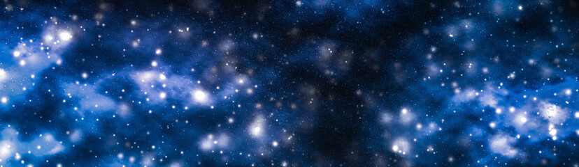 Wall Mural - stars, planet and galaxy in cosmos universe, space and time travel science background