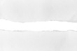 © banphote - White paper tear, isolated on white background
