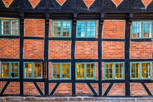 Facade Of Old Building In Odense.