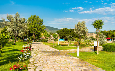 Sticker - Hierapolis-Pamukkale archaeological site in Turkey